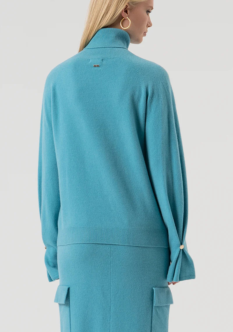 CAMISOLA AZUL DE MALHA FRACOMINA