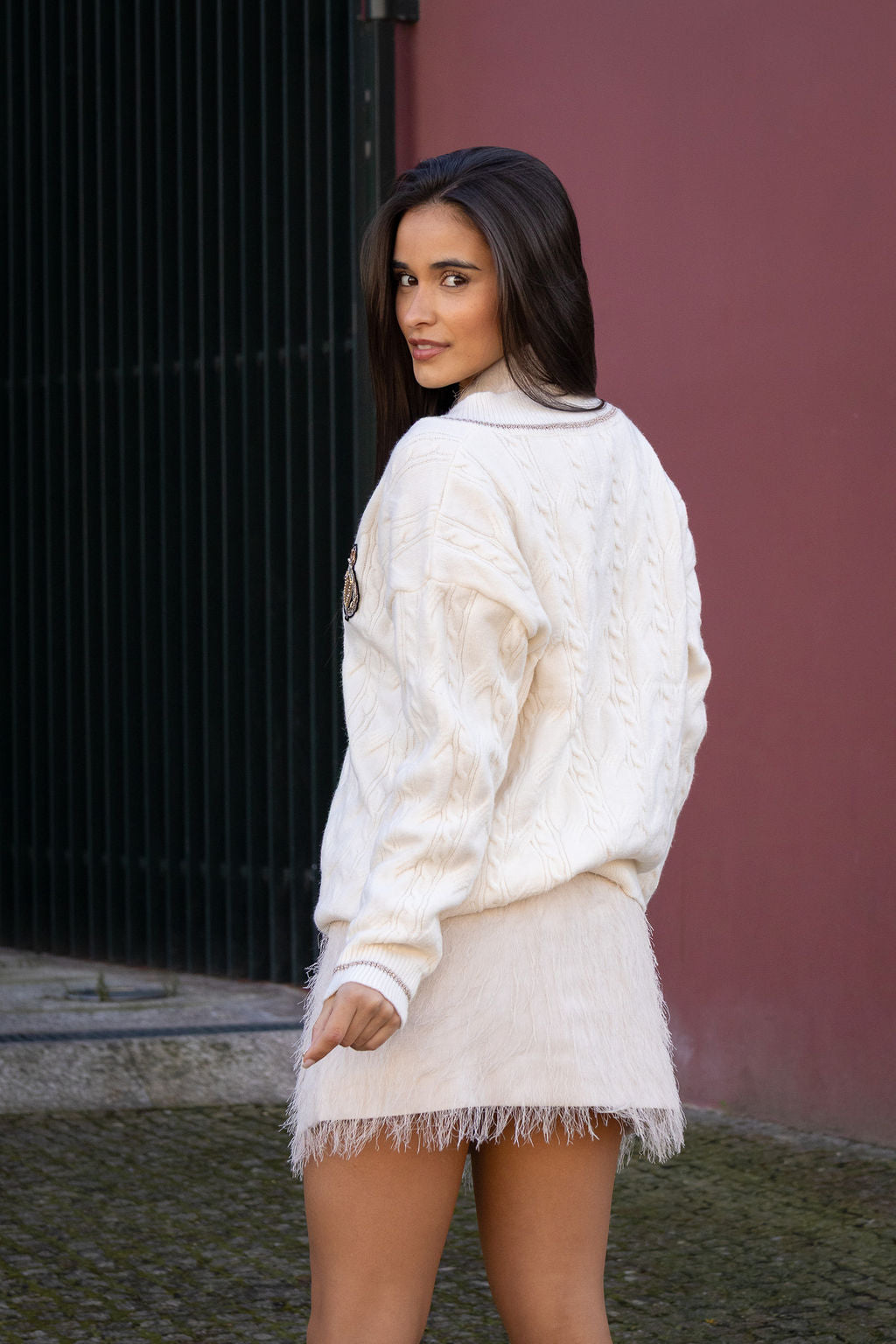 MINI SAIA OFF WHITE FLUFF ICEBERG WOMEN