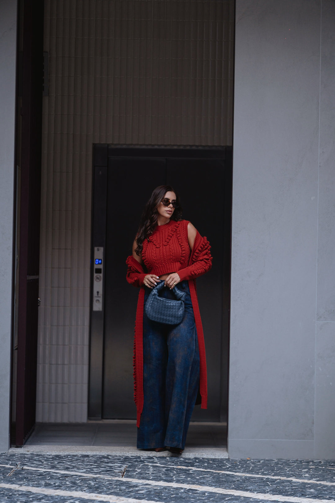 CARDIGAN EM TRICÔ TELHA SAHOCO