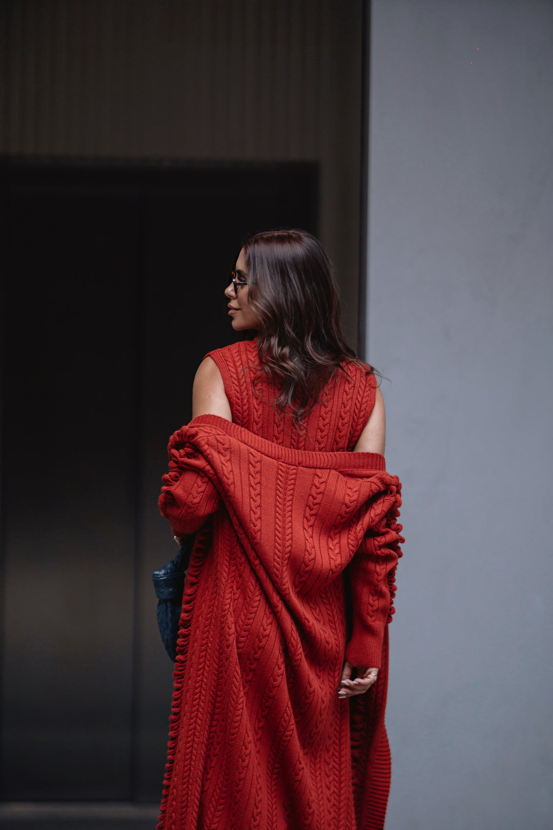 CARDIGAN EM TRICÔ TELHA SAHOCO
