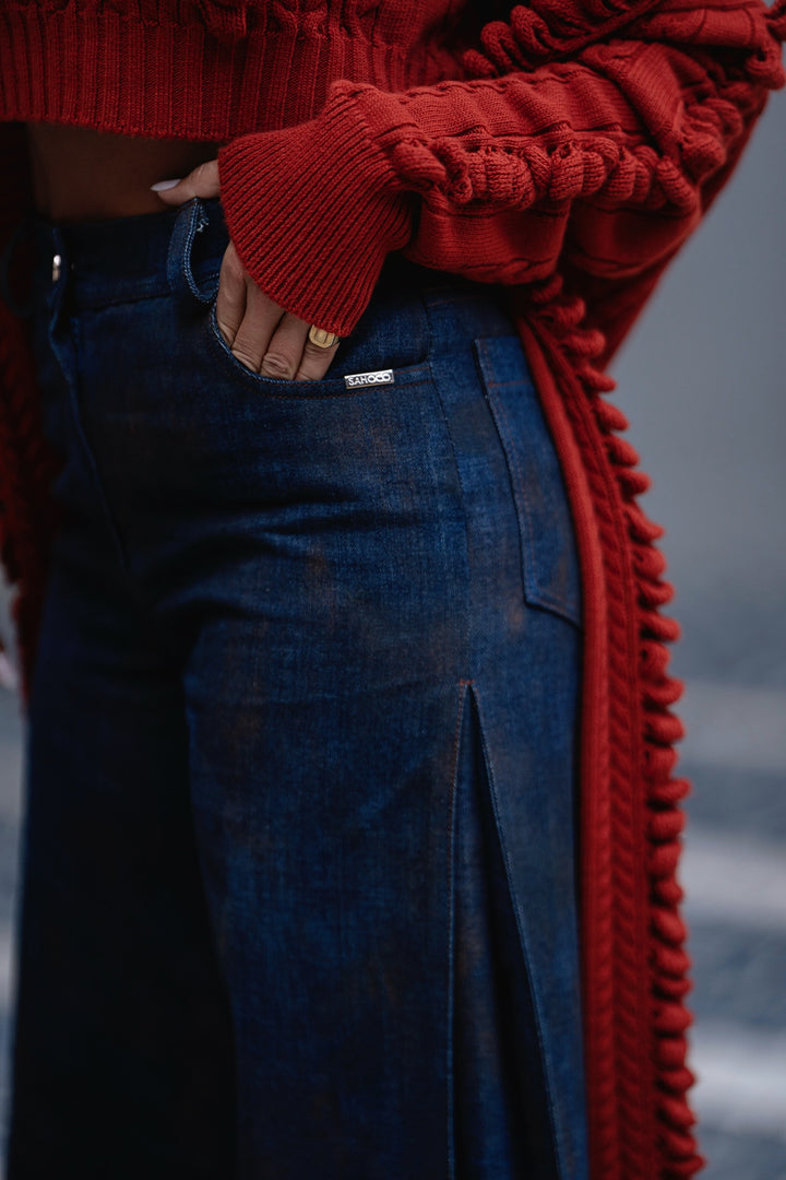 CARDIGAN EM TRICÔ TELHA SAHOCO