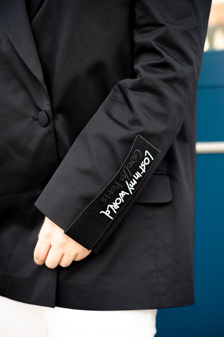 BLAZER STREET PRETO DE ALFAIATARIA GAELLE PARIS