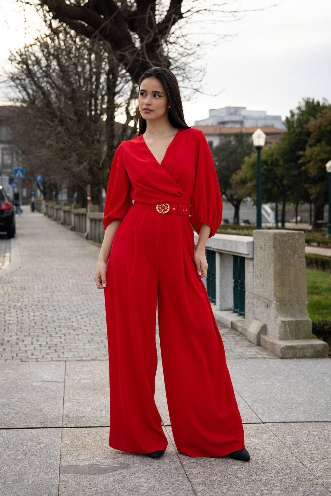 MACACAO VERMELHO COM CINTO RINASCIMENTO