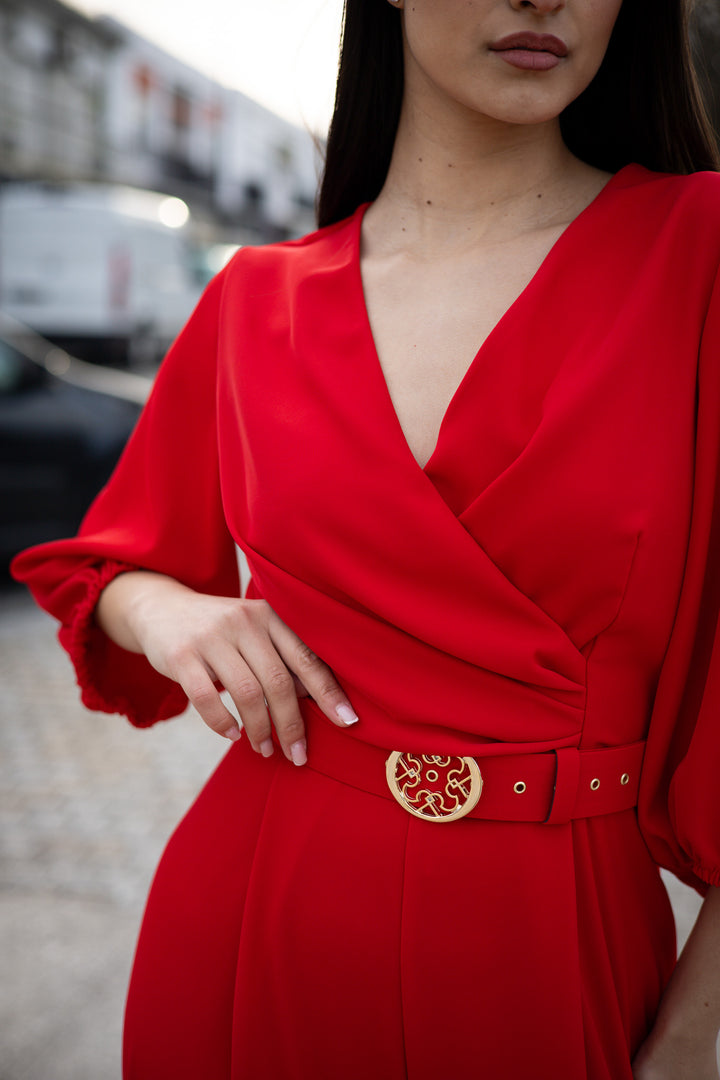 MACACAO VERMELHO COM CINTO RINASCIMENTO