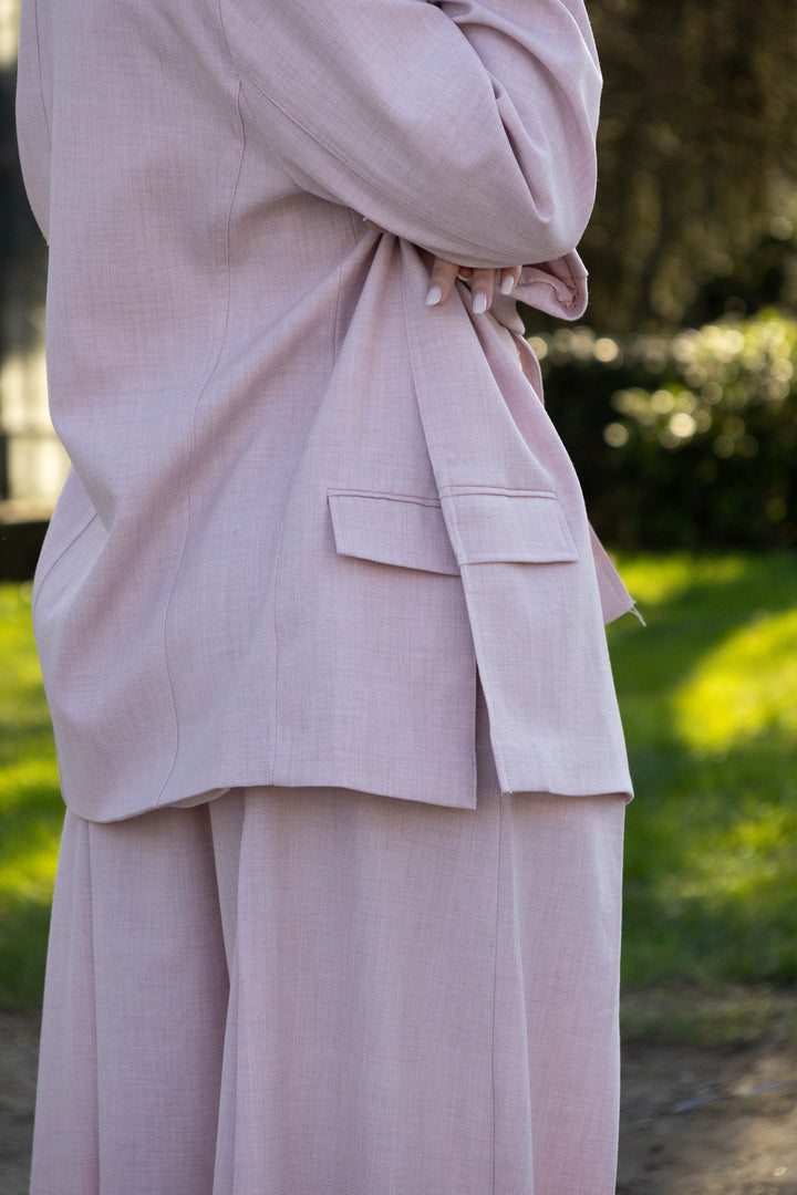 BLAZER ROSA SECO DE ALFAIATARIA PONTO CHIC