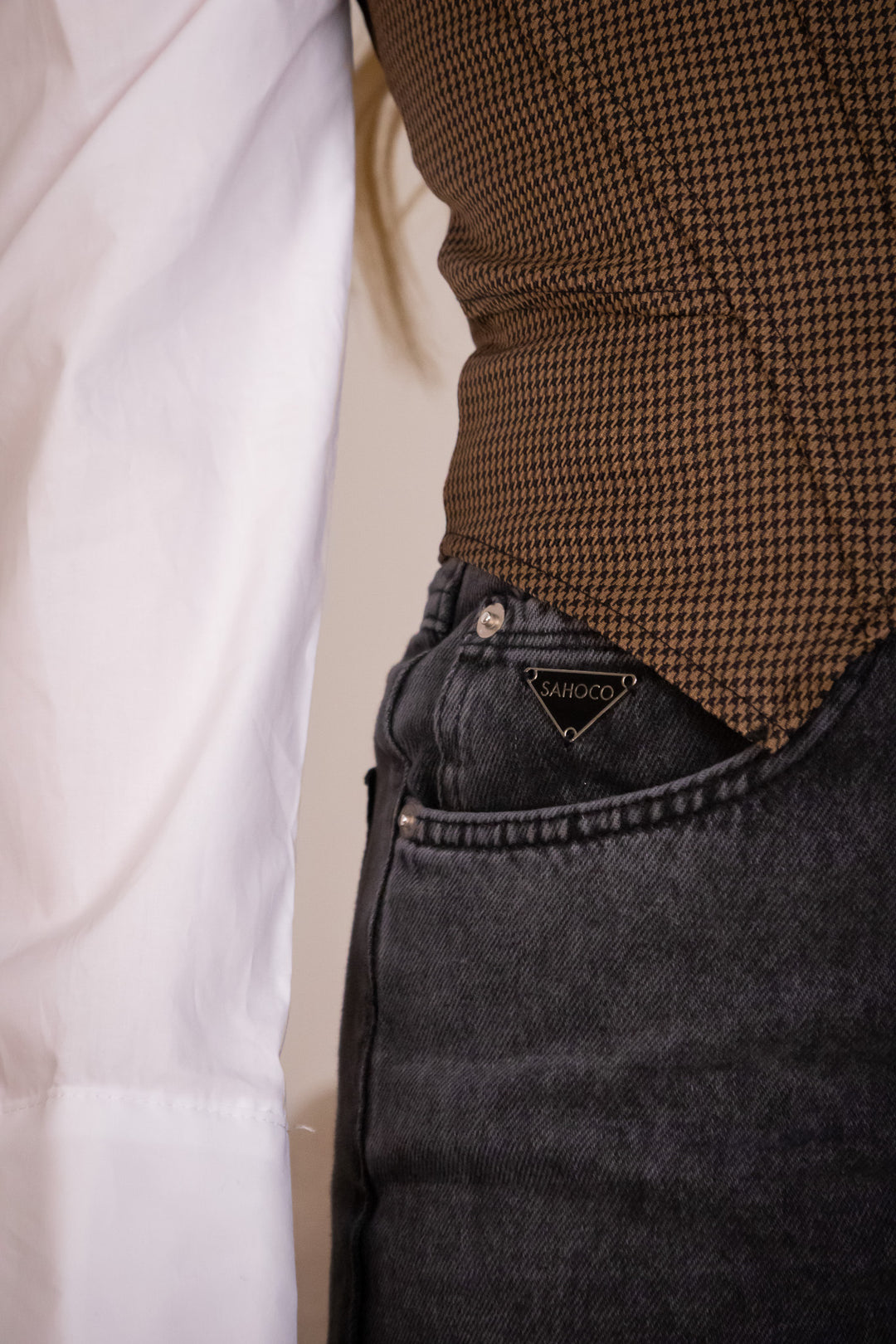 JEANS CINZA ESCURO SAHOCO