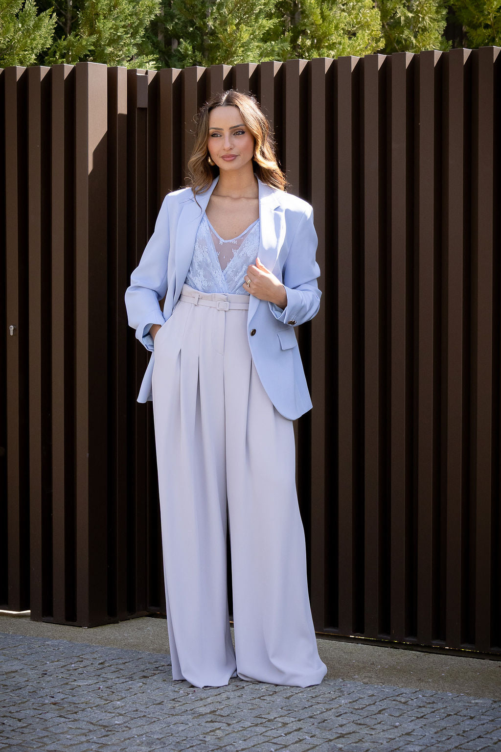 BLAZER AZUL CLARO CLÁSSICO COM BOTÕES DOURADOS FERRACHE