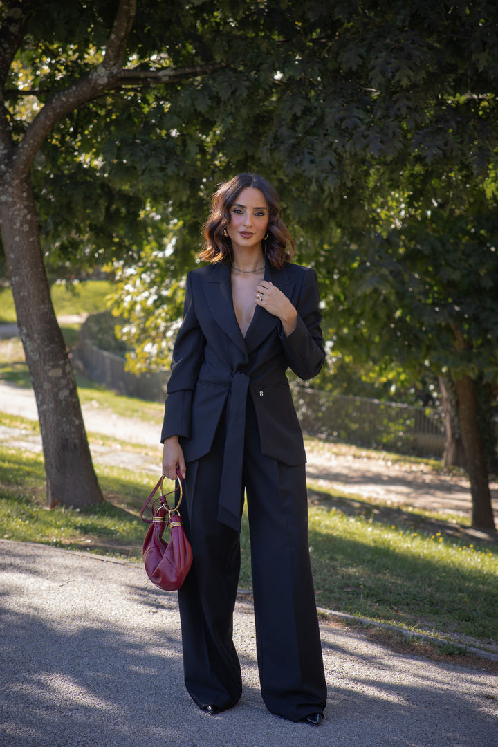 BLAZER PRETO COM LAÇO PLEASE