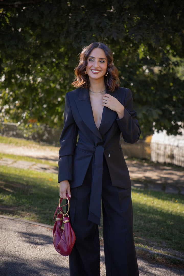 BLAZER PRETO COM LAÇO PLEASE