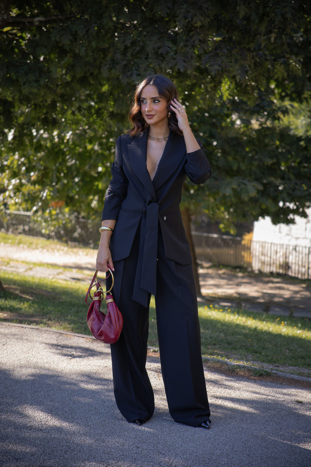 BLAZER PRETO COM LAÇO PLEASE