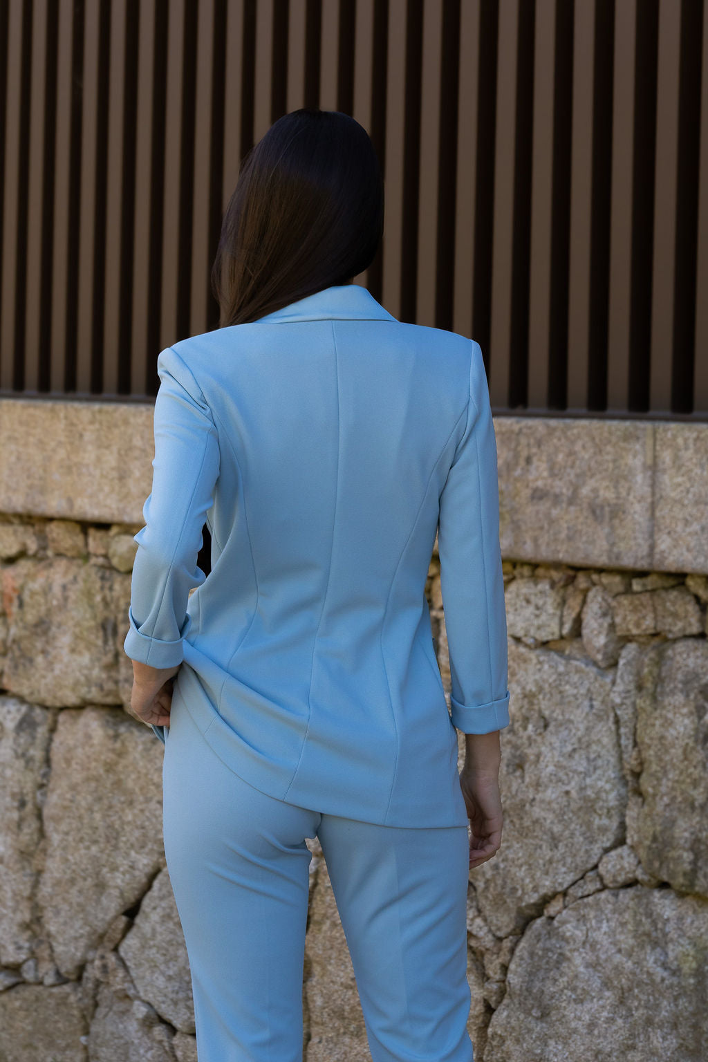 BLAZER AZUL CIANO COM BOTÕES FORRADOS IMPERIAL
