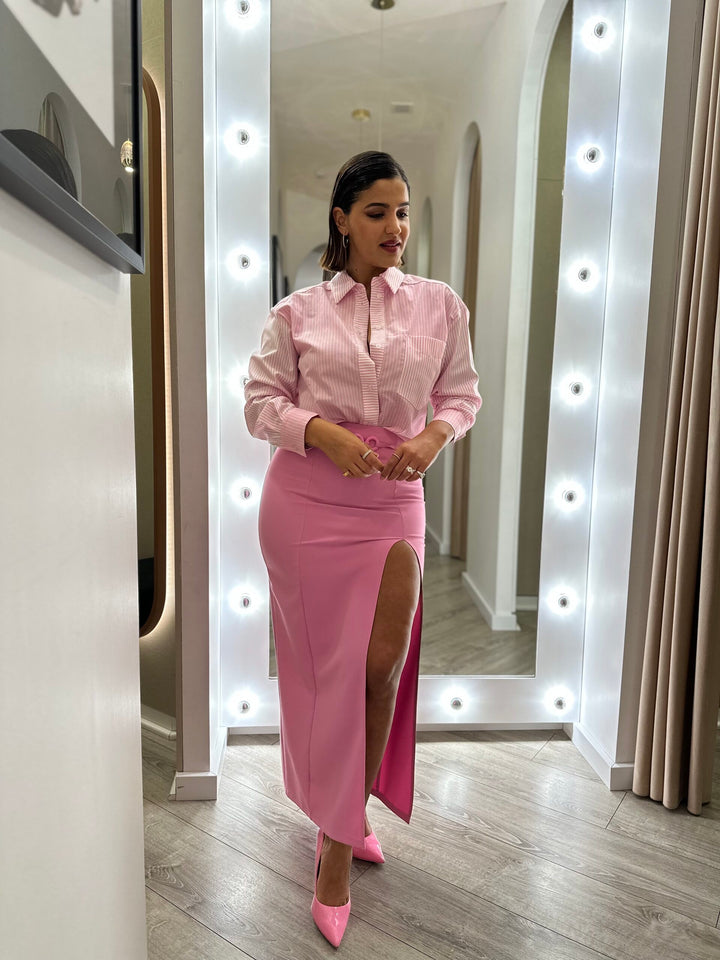SAIA MIDI ROSA TAFFY COM ARGOLAS RINASCIMENTO