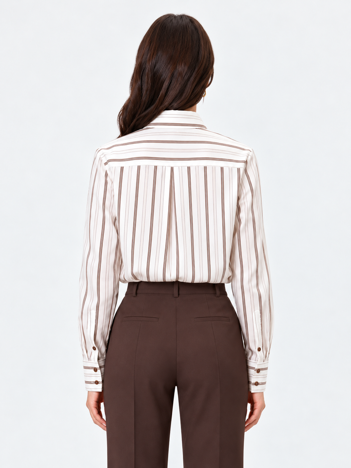 CAMISA ÀS RISCAS CASTANHAS RINASCIMENTO