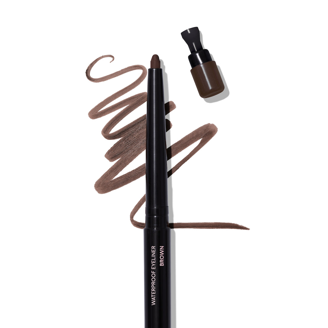 Lápis de olhos à prova de água Brown Ponto Chic com traço