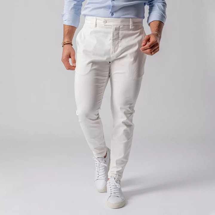 CALÇA CHINO SLIM FIT BRANCA ZOLF