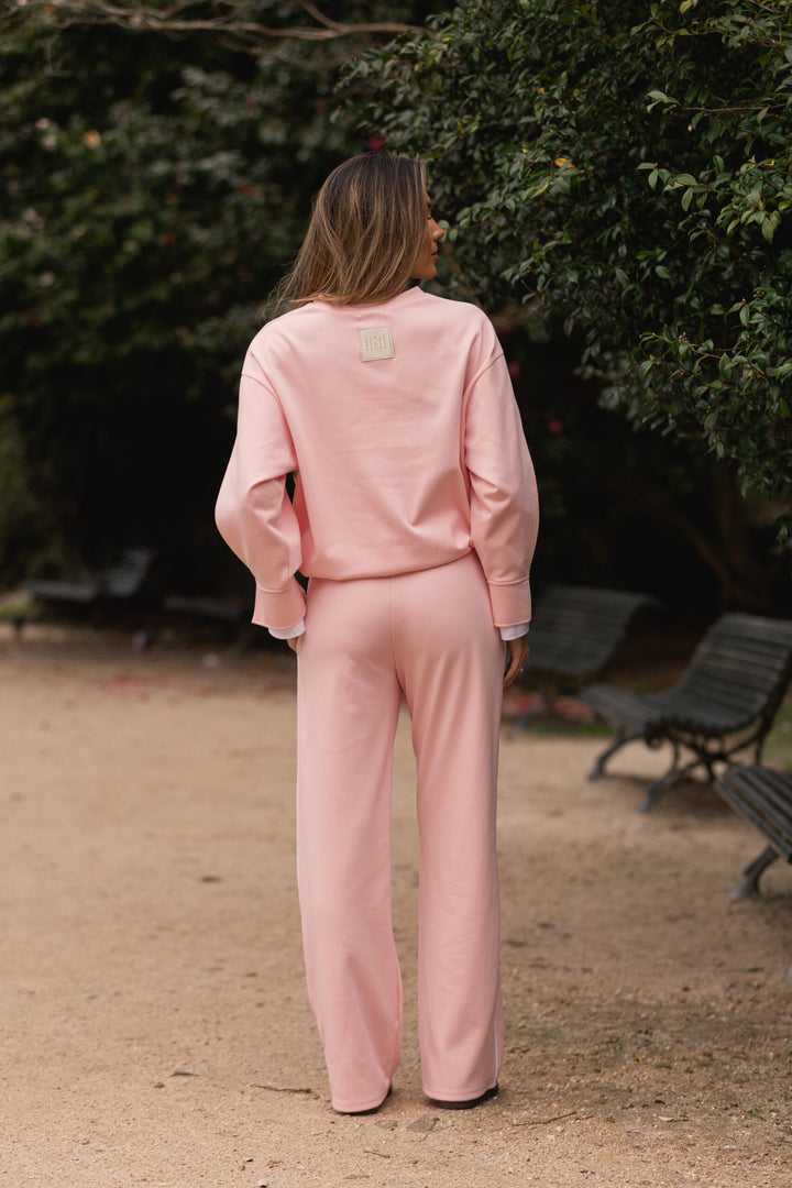 CALÇA ROSA COM ENCAIXE SAHOCO