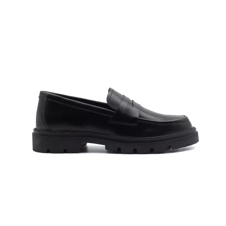 MOCASSINS SOLA COM RASTO EM PELE PRETO ZOLF