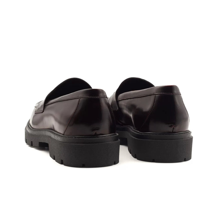 MOCASSINS SOLA COM RASTO EM PELE BORDEAUX ZOLF