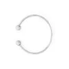 PULSEIRA ESCRAVA DETALHE ESFERA PRATEADA ZOLF