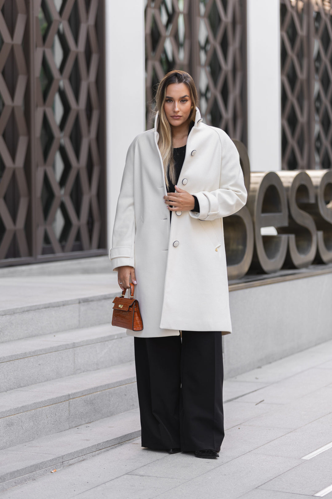 CASACO COMPRIDO OFF-WHITE MISS YOU
