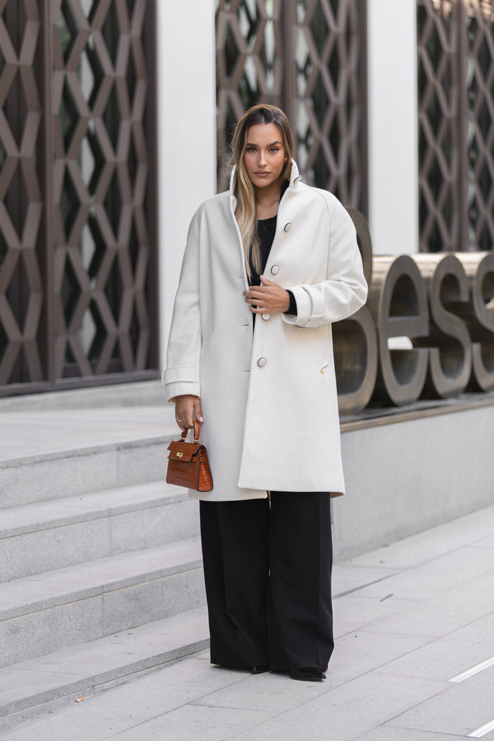 CASACO COMPRIDO OFF-WHITE MISS YOU