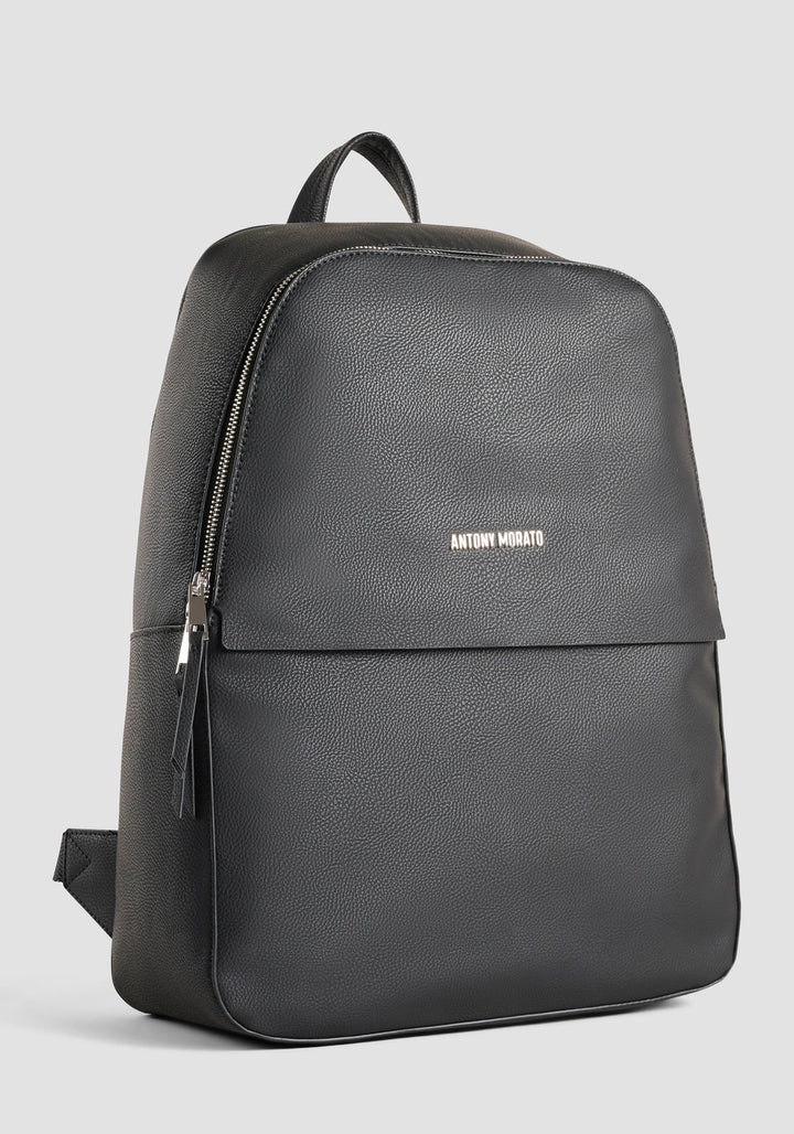 MOCHILA PRETA EM COURO SINTÉTICO ANTONY MORATO