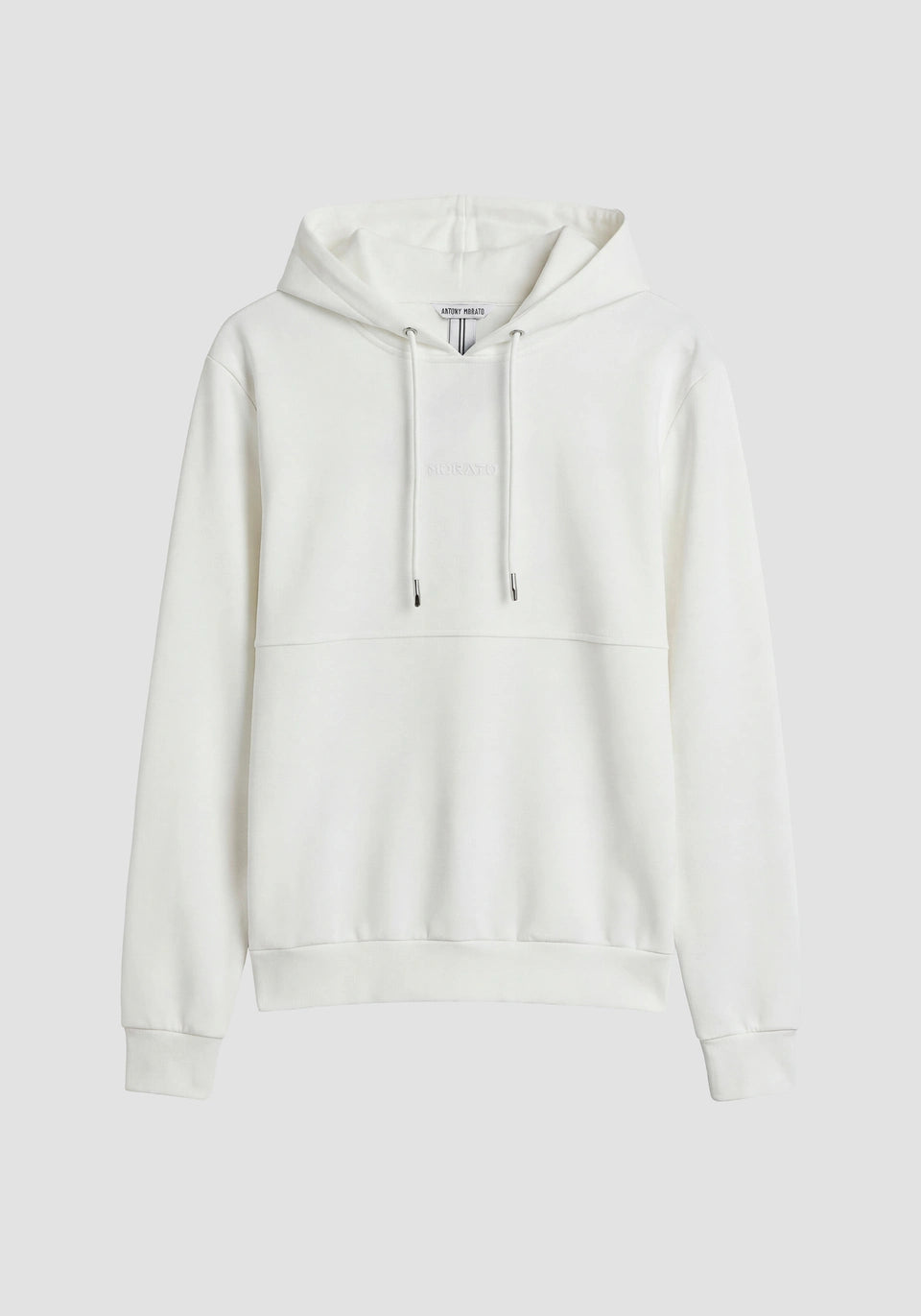 Sweatshirt branca com capuz e logótipo em relevo Antony Morato | Ponto Chic