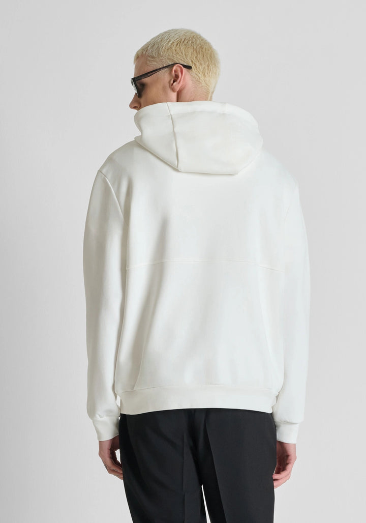 Sweatshirt branca com capuz e logótipo em relevo Antony Morato | Ponto Chic