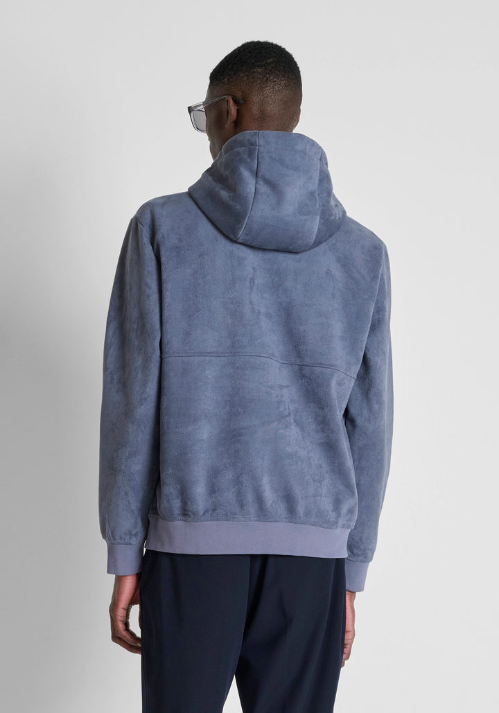 SWEATSHIRT AZUL EM CAMURÇA ANTONY MORATO