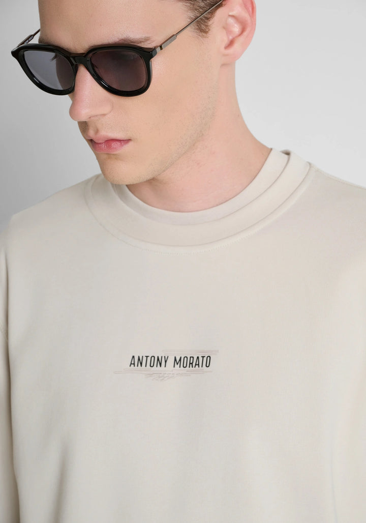 SWEATSHIRT BEGE COM ESTAMPADO NAS COSTAS ANTONY MORATO