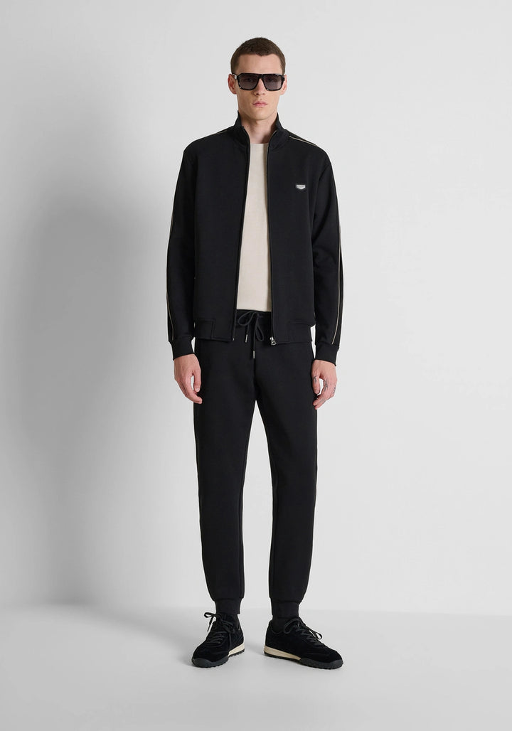 CASACO JOGGER PRETO COM CONTRASTE ANTONY MORATO