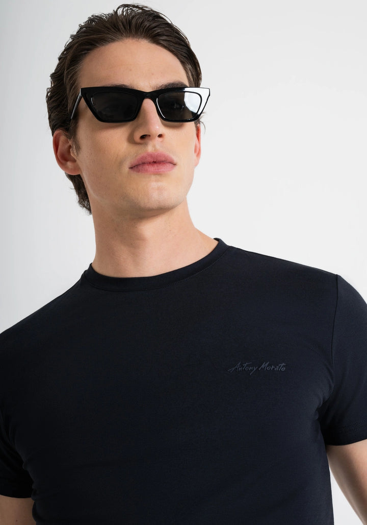 T-SHIRT SLIM FIT AZUL MARINHO ANTONY MORATO