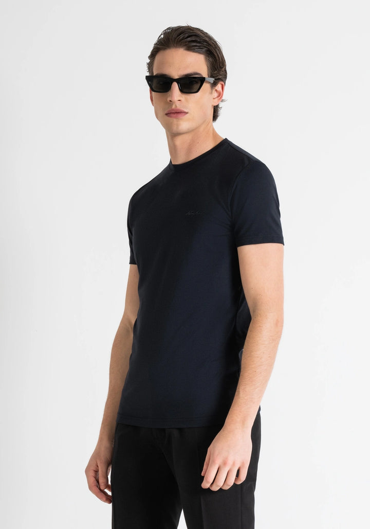 T-SHIRT SLIM FIT AZUL MARINHO ANTONY MORATO