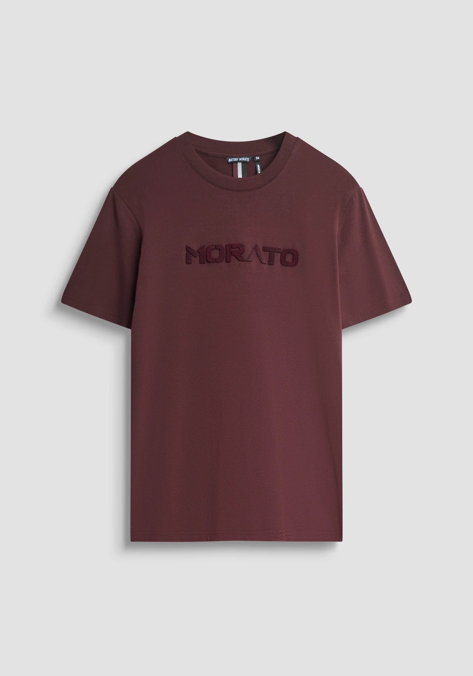 T-SHIRT REGULAR FIT BORDEAUX COM LOGÓTIPO ANTONY MORATO