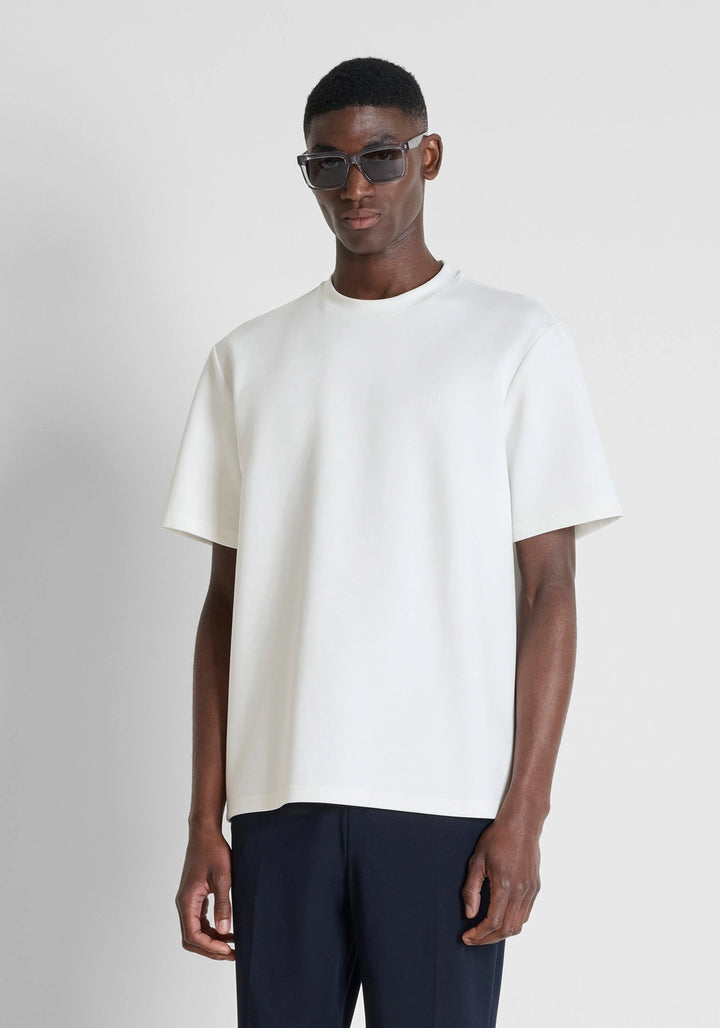 T-SHIRT BRANCA RELAXED FIT COM LOGÓTIPO BORDADO ANTONY MORATO