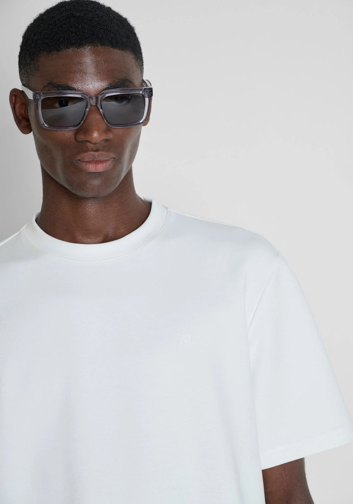 T-SHIRT BRANCA RELAXED FIT COM LOGÓTIPO BORDADO ANTONY MORATO