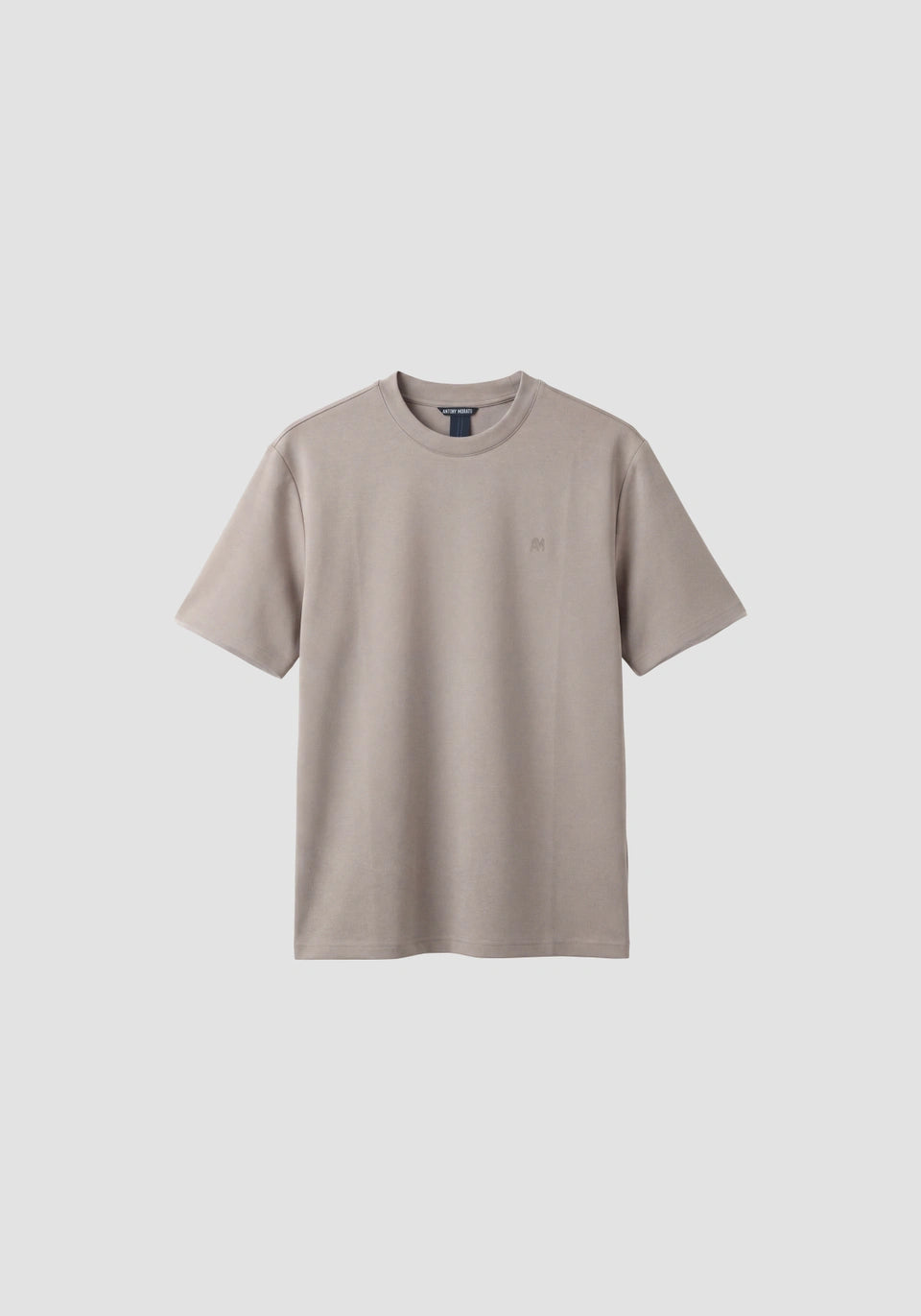 T-SHIRT BEGE RELAXED FIT COM LOGÓTIPO BORDADO ANTONY MORATO