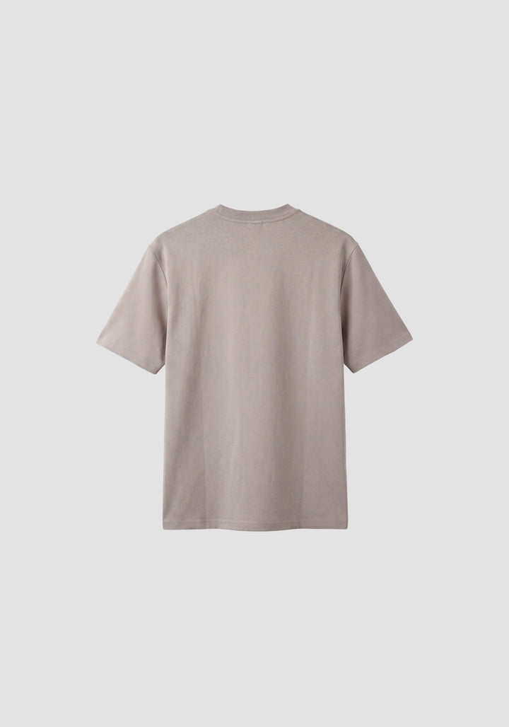 T-SHIRT BEGE RELAXED FIT COM LOGÓTIPO BORDADO ANTONY MORATO