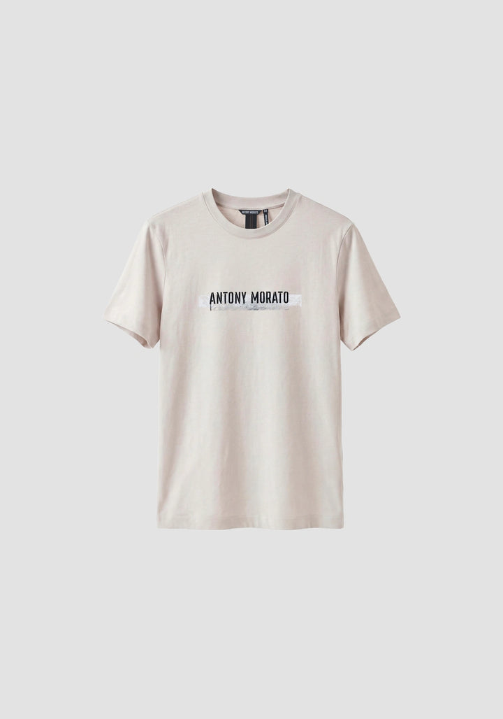 T-SHIRT BEGE COM ESTAMPADO FRONTAL ANTONY MORATO