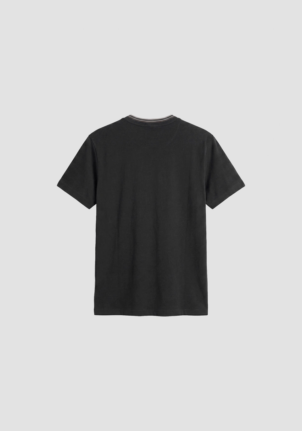 T-SHIRT PRETA COM GOLA EM CONTRASTE ANTONY MORATO