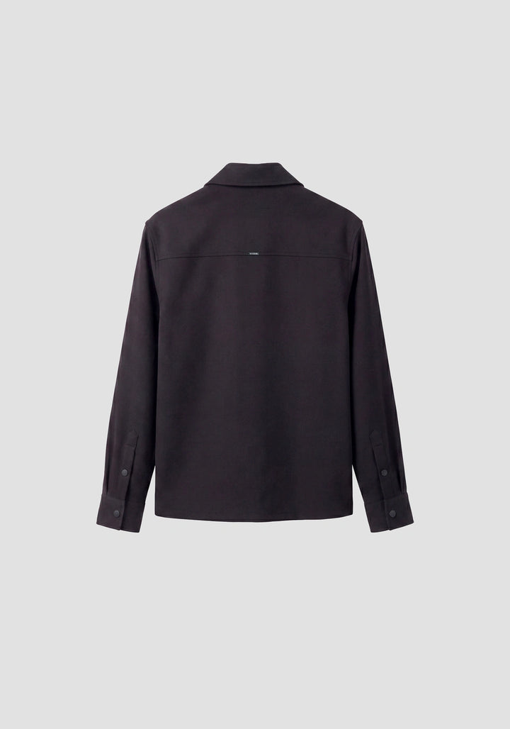 SOBRECAMISA PRETA TEXTURADA COM BOLSO FRONTAL ANTONY MORATO