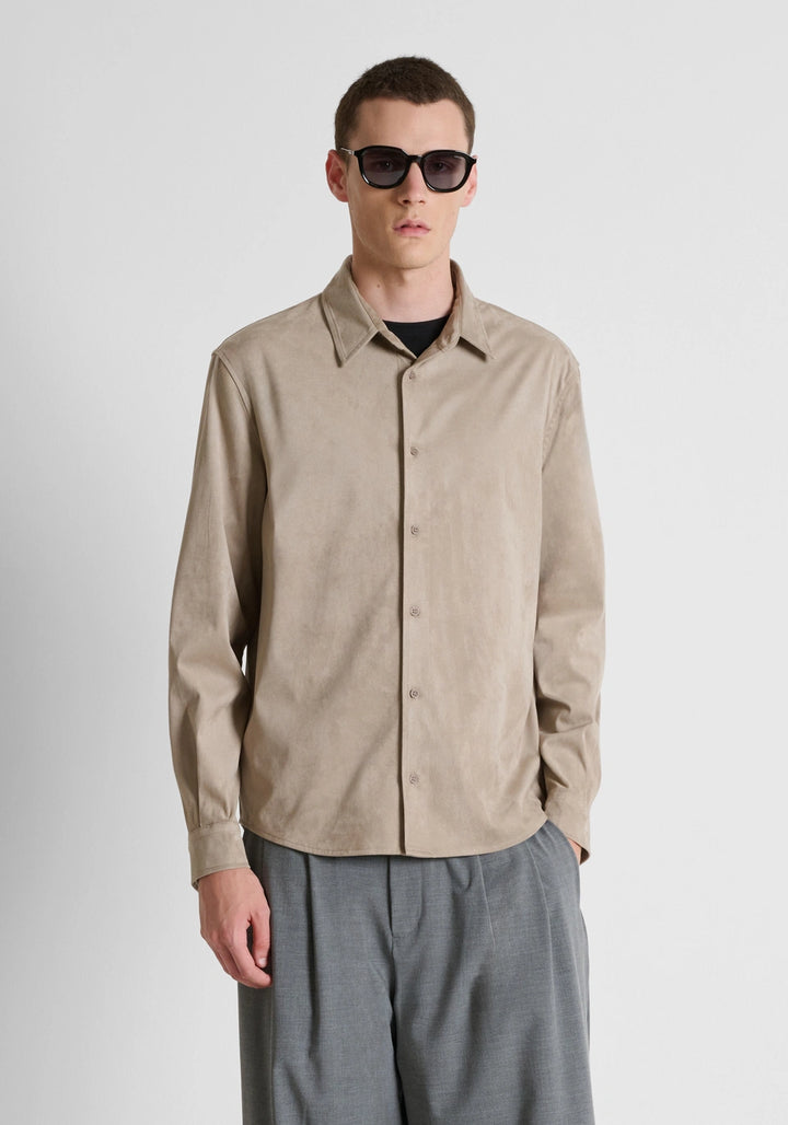 CAMISA BEGE EFEITO CAMURÇA ANTONY MORATO