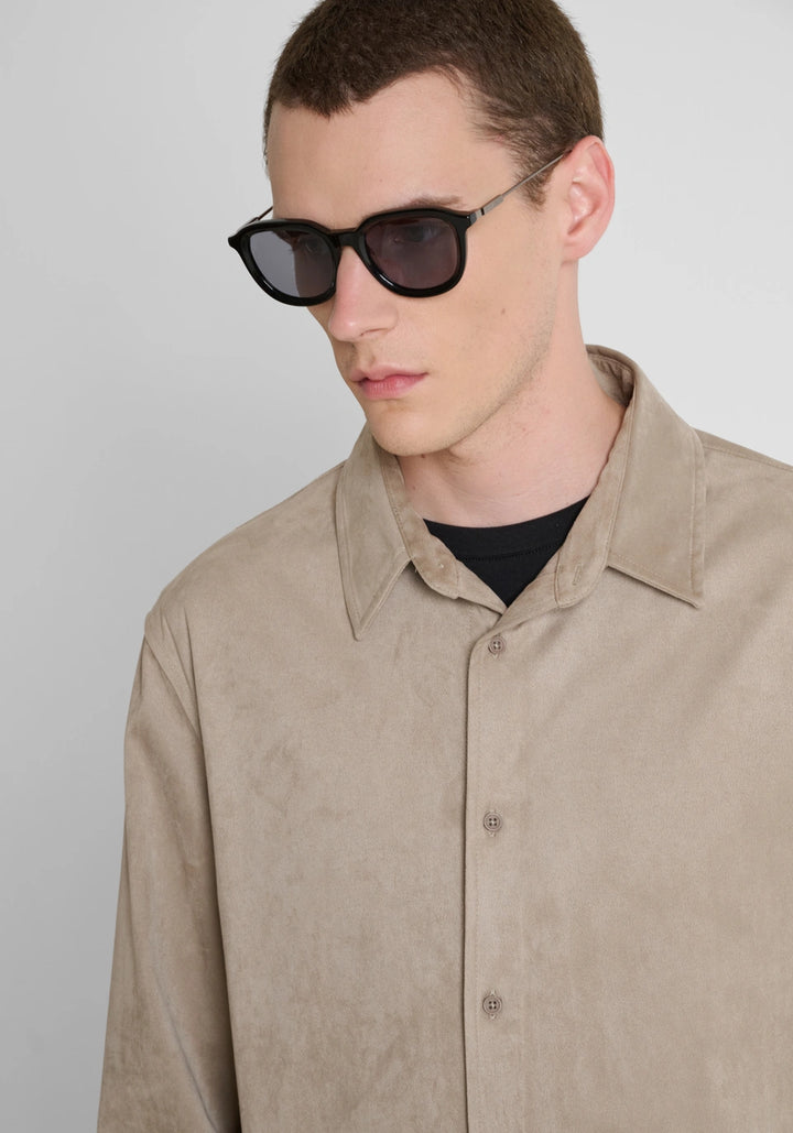 CAMISA BEGE EFEITO CAMURÇA ANTONY MORATO