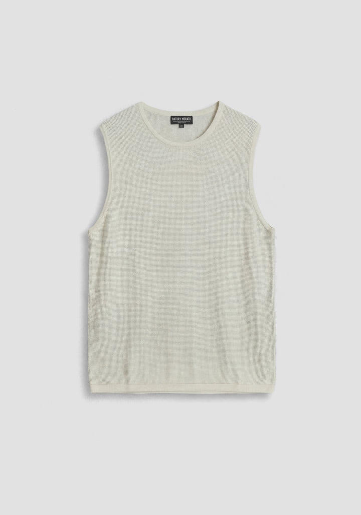 CAMISOLA CAVA CRU EM MALHA TEXTURADA ANTONY MORATO