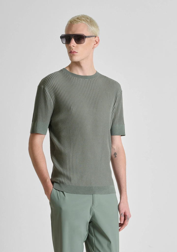 T-SHIRT VERDE MILITAR CANELADA ANTONY MORATO