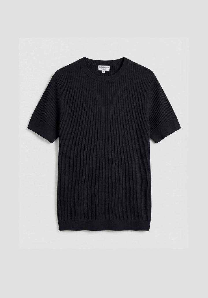 T-SHIRT PRETA CANELADA ANTONY MORATO