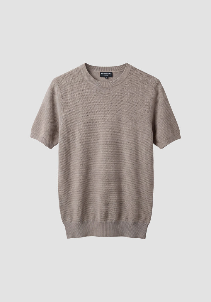 T-SHIRT DE MALHA BEGE ANTONY MORATO