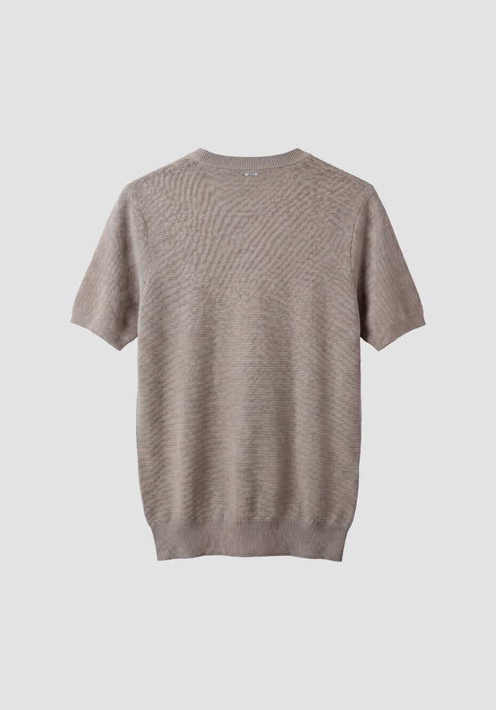 T-SHIRT DE MALHA BEGE ANTONY MORATO