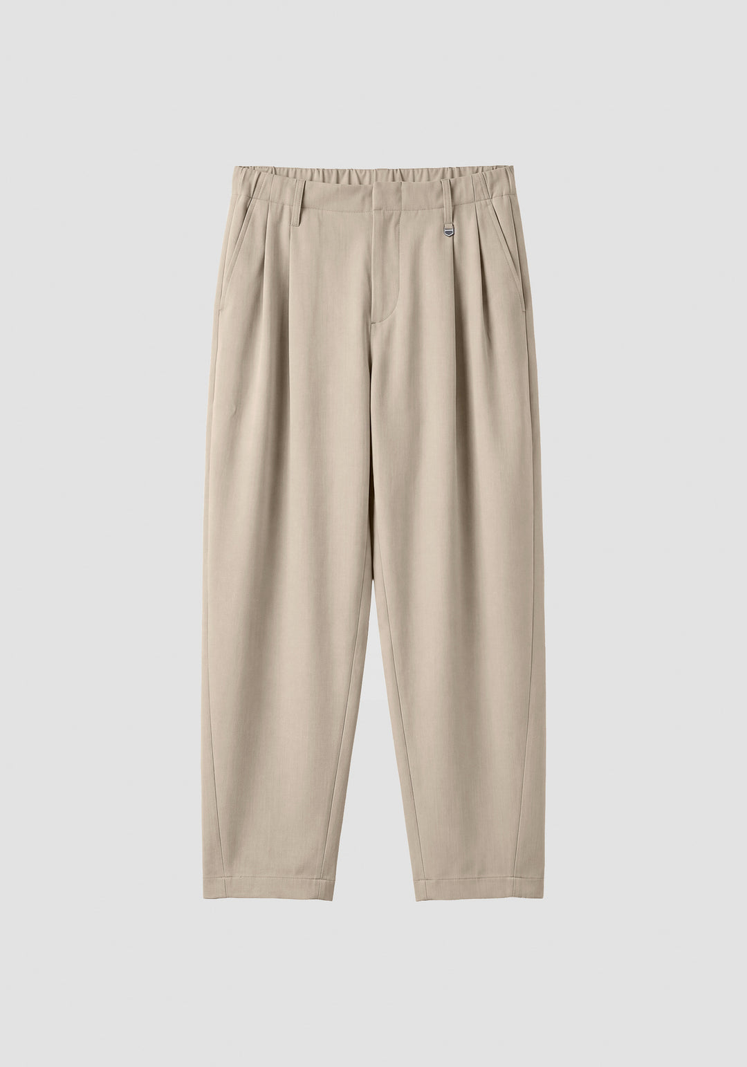Calça bege baggy fit com pinças Antony Morato - frente