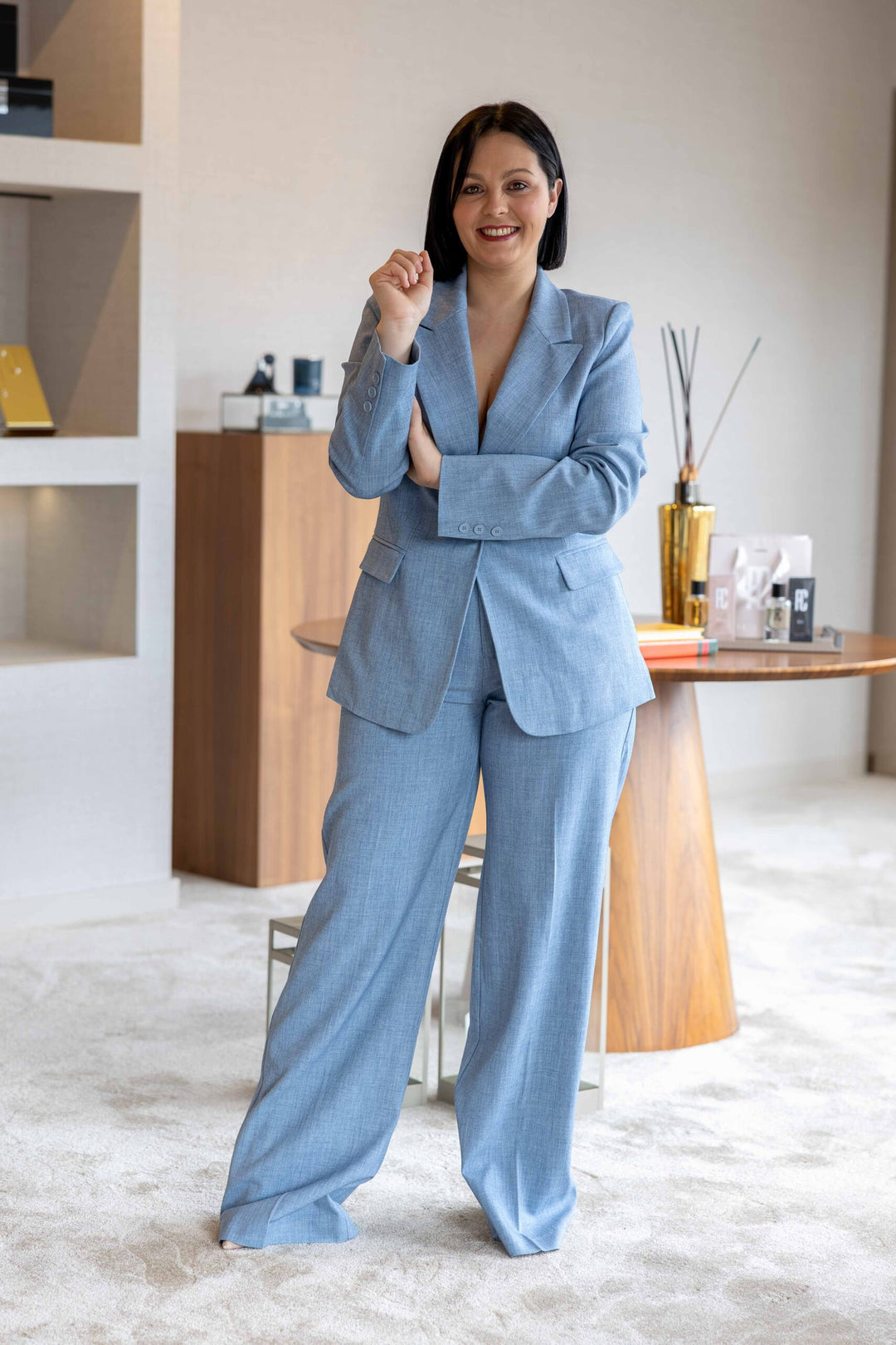 CONJUNTO TECIDO IMITAÇÃO GANGA PONTO CHIC